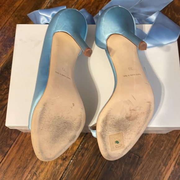 Henri Lepore Dezert size 8 blue heels - Picture 3 of 9